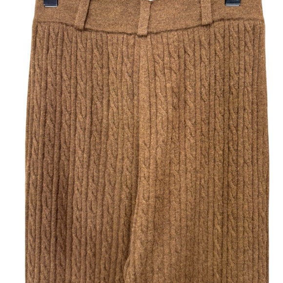 NEW Guest in Residence Cable Trouser Cashmere Chestnut Dark Brown Large - Picture 9 of 12